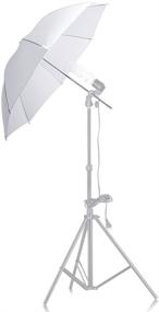 img 3 attached to 📸 Новый 2 шт. 33 "/ 84 см белый прозрачный мягкий зонт: идеально подходит для съемки в фотостудии и видеостудии.