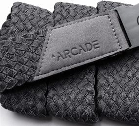 img 3 attached to 👔 Stylish Arcade Elastic Stretch Woven Belts: A Must-Have for Men's Accessories