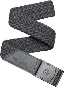 img 4 attached to 👔 Stylish Arcade Elastic Stretch Woven Belts: A Must-Have for Men's Accessories