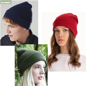 img 1 attached to SAFERIN Unisex Beanie Elasticity Winter Outdoor Recreation and Climbing