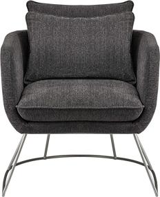 img 3 attached to Adesso Stanley Chair Charcoal Grey