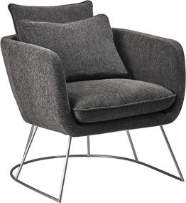 img 4 attached to Adesso Stanley Chair Charcoal Grey