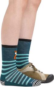 img 1 attached to 🧦 Darn Tough Animal Haus Crew Lightweight Striped Merino Wool Socks for Women