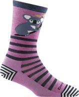 🧦 darn tough animal haus crew lightweight striped merino wool socks for women логотип