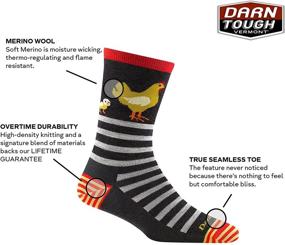 img 2 attached to 🧦 Darn Tough Animal Haus Crew Lightweight Striped Merino Wool Socks for Women