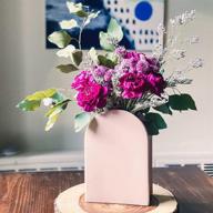 🏺 rhapsody studio peach tall ceramic vase: elegant home decor and modern flower vases for living rooms and dining tables logo