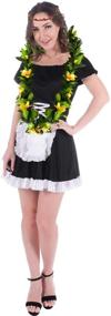 img 1 attached to 🌺 Hawaiian Luau Leis Tropical Artificial Flower Necklaces - Graduation, Hula Costume, Beach Party, 3 PCS