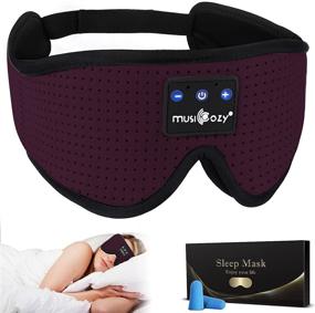 img 4 attached to 🎧 MUSICOZY Wireless Sleep Headphones Headband – Breathable Bluetooth 3D Sleeping Headphones, Music Eye Mask Sleep Earbuds for Side Sleepers Women Men, Ideal for Office, Air Travel – Cool Tech Gadgets & Unique Gifts