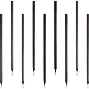 img 4 attached to 🧡 Vintage Wood Hair Sticks Set: 40 Classic Pencil Hair Sticks from China, Ideal for Elegant Bun Hairstyles, Black