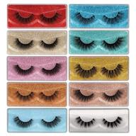 💕 newcally lashes: 10 pairs of natural 3d faux mink lashes in 10 styles - fluffy, wispy, dramatic - handmade & reusable - includes 10 portable eyelash boxes logo