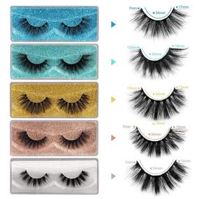 img 1 attached to 💕 Newcally Lashes: 10 Pairs of Natural 3D Faux Mink Lashes in 10 Styles - Fluffy, Wispy, Dramatic - Handmade & Reusable - Includes 10 Portable Eyelash Boxes