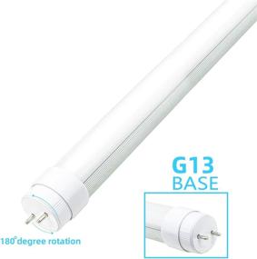 img 2 attached to 🔆 F15T8 LED Tube Light,120V 4-Pack of 7Watt F15T8 RV Light Bulb - Rotatable End Caps - 18" Length - Daylight Color - Frosted Cover