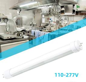 img 3 attached to 🔆 F15T8 LED Tube Light,120V 4-Pack of 7Watt F15T8 RV Light Bulb - Rotatable End Caps - 18" Length - Daylight Color - Frosted Cover