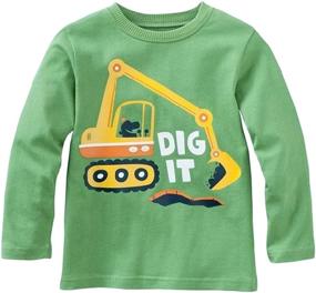 img 2 attached to Cozy and Stylish: Warmbaby Long Sleeve T-Shirts for Little Boys!