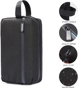 img 3 attached to Men's Travel Toiletry Bag – Portable Organizer for Toiletries & Shaving Accessories