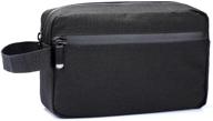 men's travel toiletry bag – portable organizer for toiletries & shaving accessories logo