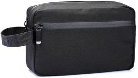 img 4 attached to Men's Travel Toiletry Bag – Portable Organizer for Toiletries & Shaving Accessories