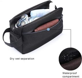 img 2 attached to Men's Travel Toiletry Bag – Portable Organizer for Toiletries & Shaving Accessories