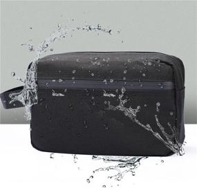 img 1 attached to Men's Travel Toiletry Bag – Portable Organizer for Toiletries & Shaving Accessories