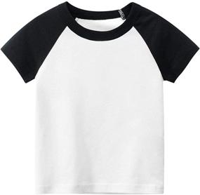 img 3 attached to 👕 Подшивка Crewneck для мальчиков - футболка из хлопка PTPuke, одежда высокого качества