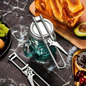 img 3 attached to 🔧 Multifunctional Adjustable Can Opener and Jar Openers Set, Stainless Steel Manual Lid Opener - Easy-open Jar Opener Included (1Pcs)