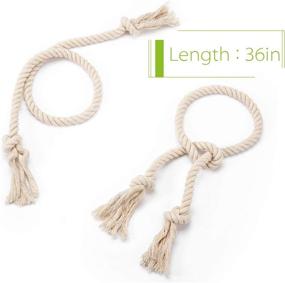 img 2 attached to Апипи натуральные хлопковые завязки для занавесок - деревенский стиль держателя для сельской драпировки
