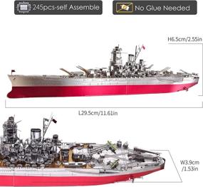 img 2 attached to Piececool Kits Yamato Battleship Puzzle Adults