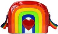 buddy rainbow shoulder fashion satchel logo