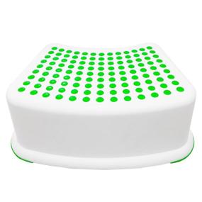 img 4 attached to Children's Green Step Stool - Ideal for Potty Training, Bathroom, Bedroom, Toy Room, Kitchen, and Living Room. A Perfect Addition to Your Home