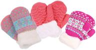 🧤 sherpa toddler winter mittens: ideal boys' accessories for cold weather logo