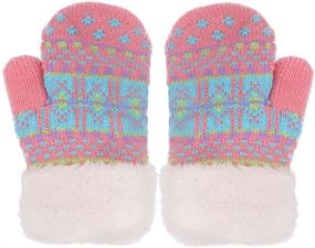 img 1 attached to 🧤 Sherpa Toddler Winter Mittens: Ideal Boys' Accessories for Cold Weather