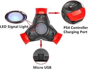 img 2 attached to ForBEST PS4 Controller Charger: Playstation 4 Charging Station with LED Indicator and Micro USB Cable for Dualshock 4