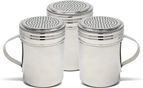 img 3 attached to 🧂 Winco - Winware Stainless Steel Dredges with Handle (10-Ounce) (3 pack): Versatile Seasoning Shakers for Home and Professional Use!