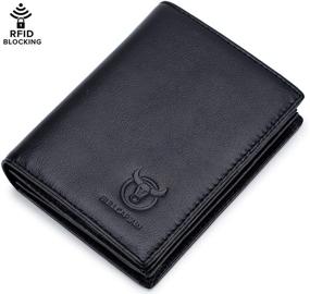 img 3 attached to Genuine Leather BULLCAPTAIN Wallets: Perfect Accessories for Men's Wallets, Card Cases & Money Organizers with Blocking Feature