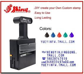 img 2 attached to 🖨️ Finex Self-Inking Printing Kit: Create Personalized Custom Rubber Stamps for Home & Business