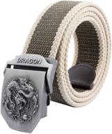 🐉 lerben adjustable canvas dragon military men's accessories: versatile and stylish must-haves for men логотип