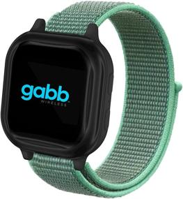 img 4 attached to 🌈 Gabb Watch Kids Watch Band: 20mm Boy Girl Smart Watch Replacement with Quick Release Pins - Breathable Hook&Loop Nylon Sport Style