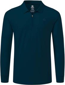 img 4 attached to MoFiz Polo Sleeve Performance Shirts: Elevate Your Style and Performance