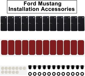 img 2 attached to 🔧 E-cowlboy Rear Window Louvers Hardware Kits Installation Accessories: Complete Set for Ford Mustang Dodge Challenger Camaro (12pcs)