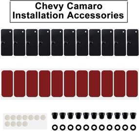 img 3 attached to 🔧 E-cowlboy Rear Window Louvers Hardware Kits Installation Accessories: Complete Set for Ford Mustang Dodge Challenger Camaro (12pcs)