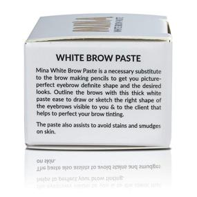 img 1 attached to MINA White Brow Paste 5g: Achieve the Perfect Brow Shape with Effortless Drawing and Sketching for Flawless Eyebrow Tinting
