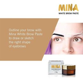 img 2 attached to MINA White Brow Paste 5g: Achieve the Perfect Brow Shape with Effortless Drawing and Sketching for Flawless Eyebrow Tinting