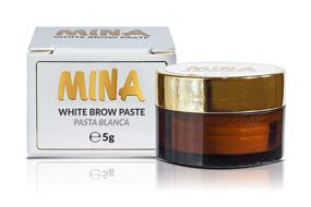 img 3 attached to MINA White Brow Paste 5g: Achieve the Perfect Brow Shape with Effortless Drawing and Sketching for Flawless Eyebrow Tinting