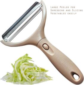 img 3 attached to 🥕 Multifunctional Julienne Vegetable Peeler Set of 4 with Bonus Cutting Board - Ultra Sharp Stainless Steel Blades, Comfort Handle, Dishwasher Safe - Perfect for Potato, Carrot, Apple, Cabbage Peeling in Kitchen!