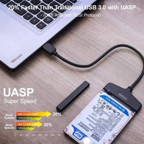 img 1 attached to 🔌 Unitek кабель адаптера SATA к USB 3.0 для жесткого диска 2.5 дюйма HDD/SSD, поддержка UASP SATA I II III