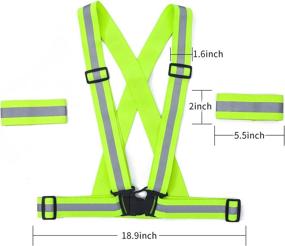 img 2 attached to K-Brands Reflective Vest: Ultimate High Visibility for Running, Biking & More