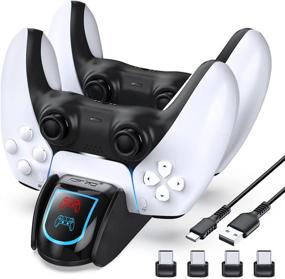 img 4 attached to 🎮 OIVO PS5 Controller Charger Station: Efficient PS5 Controller Charging Dock with USB-C Type Adapter - Playstation 5
