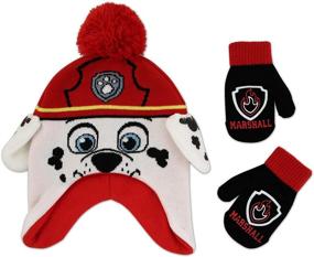 img 4 attached to Keep Little Ones Warm with Nickelodeon Winter Hat, Kids Gloves, and 🧤 Paw Patrol Chase Baby Beanie – Perfect for Boys and Girls Ages 2-4!