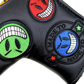 img 3 attached to 🃏 CNC GOLF Joker Smiley Face Black Putter Cover - Magnetic Headcover for Scotty Cameron Taylormade Odyssey Blade: Stylish Protection for your Putter