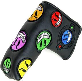 img 4 attached to 🃏 CNC GOLF Joker Smiley Face Black Putter Cover - Magnetic Headcover for Scotty Cameron Taylormade Odyssey Blade: Stylish Protection for your Putter